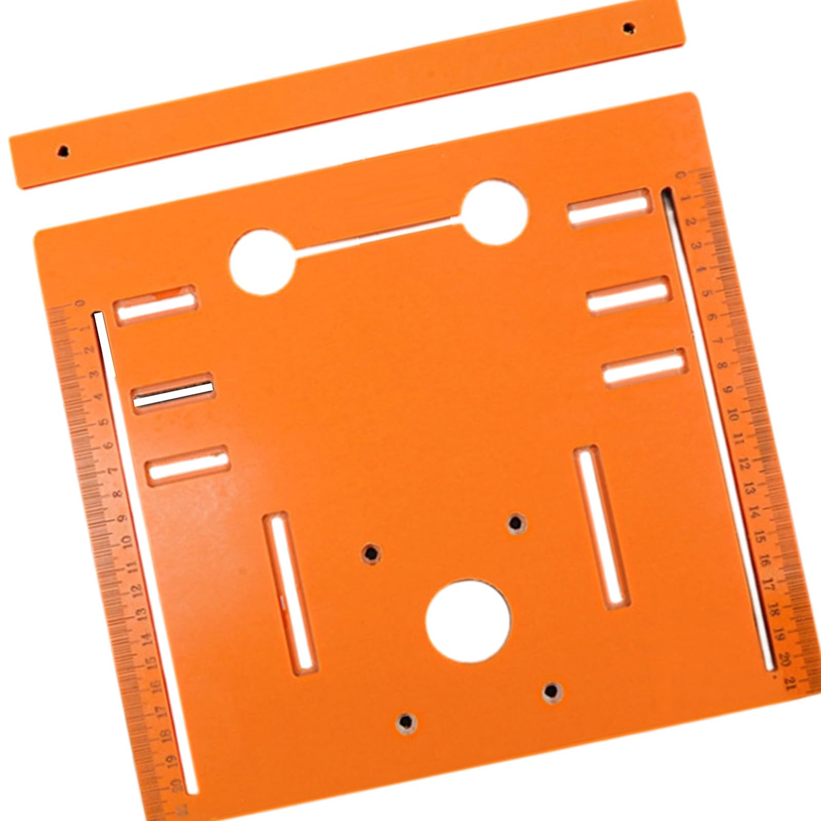 Alloneslife C Slot Utting Guide Plate With Ruler Scales And Guide Piece For Woodworking Alignment And Measured Setup Tasks Use Slot Utting Plate Woodworking Board Measuring Ruler Board Alignment Tool Repeatable