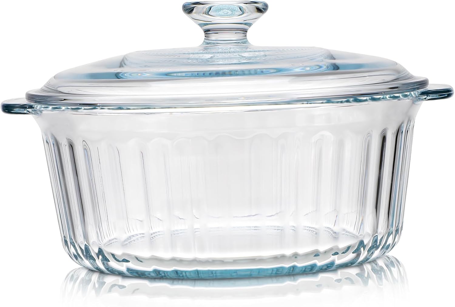 Cabilock Round Glass Casserole Dish Set Lids Oven Pan Set of Serving Bowls Lids Glass Casserole Cookware Kickasserole Dish