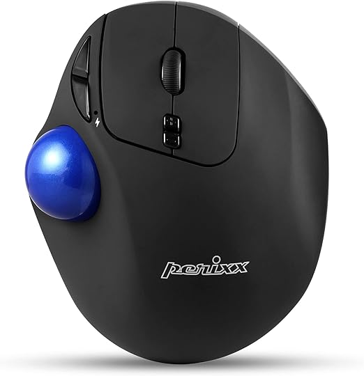 Perixx PERIPRO801 Bluetooth Trackball Mouse Bluetooth 5.1 Spec