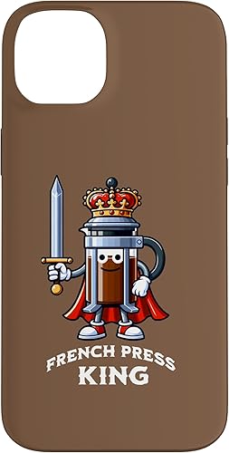 Miniatura 15 de iPhone 16 Plus The French Press King Funny Coffee Maker Lover Case