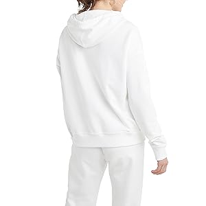 Champion Womens Pullover Fleece Hoodie, Loose Fit, Midweight, Script Logo