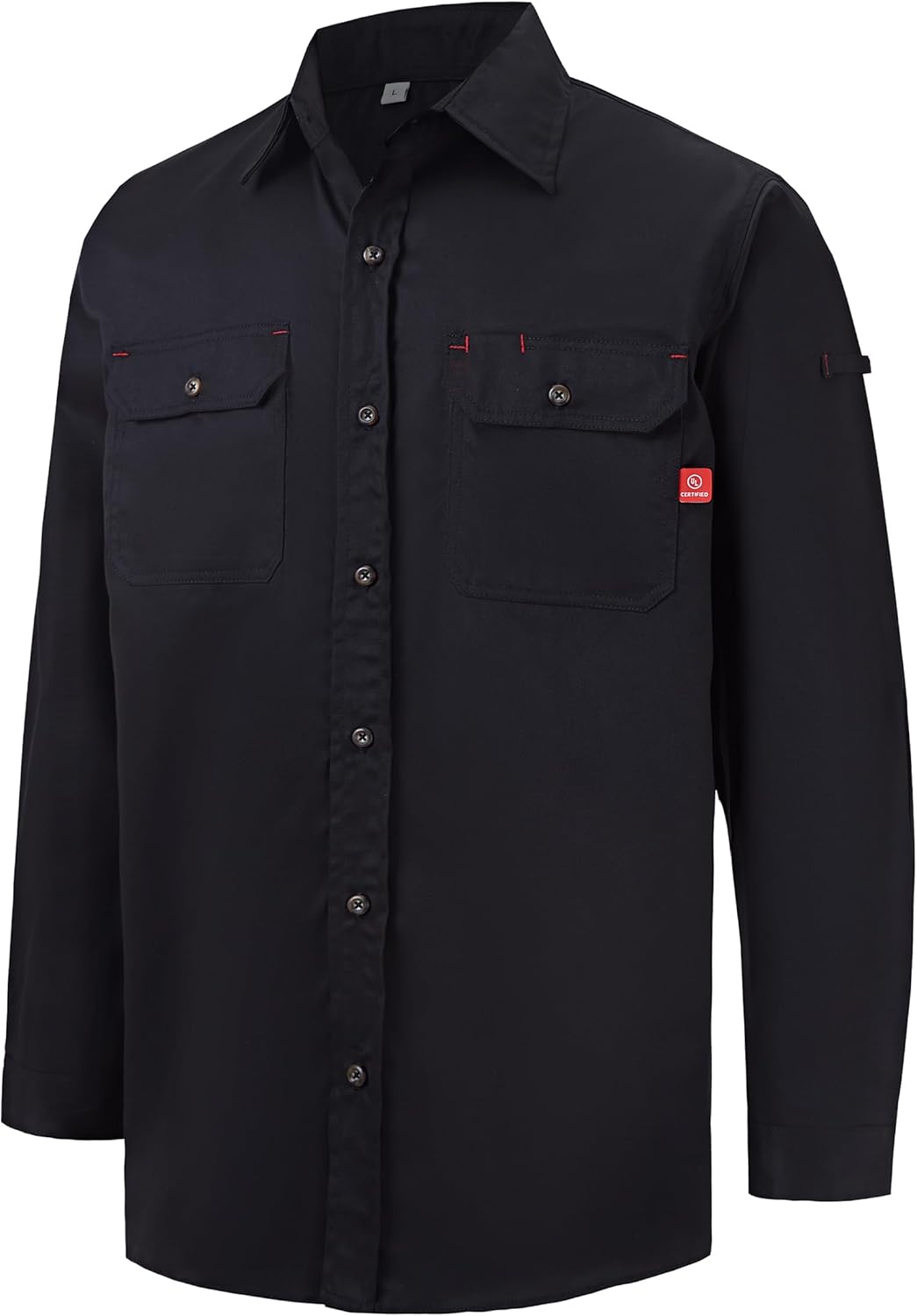 FR Shirts for Men 6.5oz Welding Shirt Flame Resistant NFPA2112 Fire Retardant Long Sleeve Work Shirts