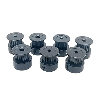 Timing Belt 2GT Black Wheels GT2 K Type 20T 2M Timing Pulley Belt Width 6/9/10MM Bore 3/3.17/4/5/6/6.35/8MM Synchronous for 3D Printer Parts Rubber Drive BeltBore 3mm,1PCS_6MM