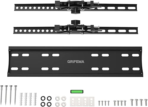 Miniatura 7 de GRIFEMA GB1004-2 Soporte de pared para TV, soporte de TV inclinable para televisores o monitores planos y curvos de 26 a 55 pulgadas, capacidad
