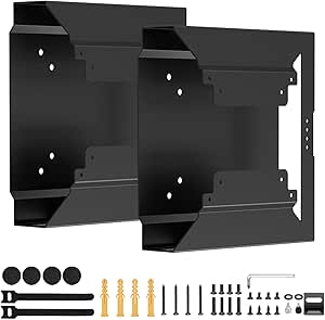 Varghesyla 2 Packs Mount for HP Mini PC, Black Metal Case, Desktop ...