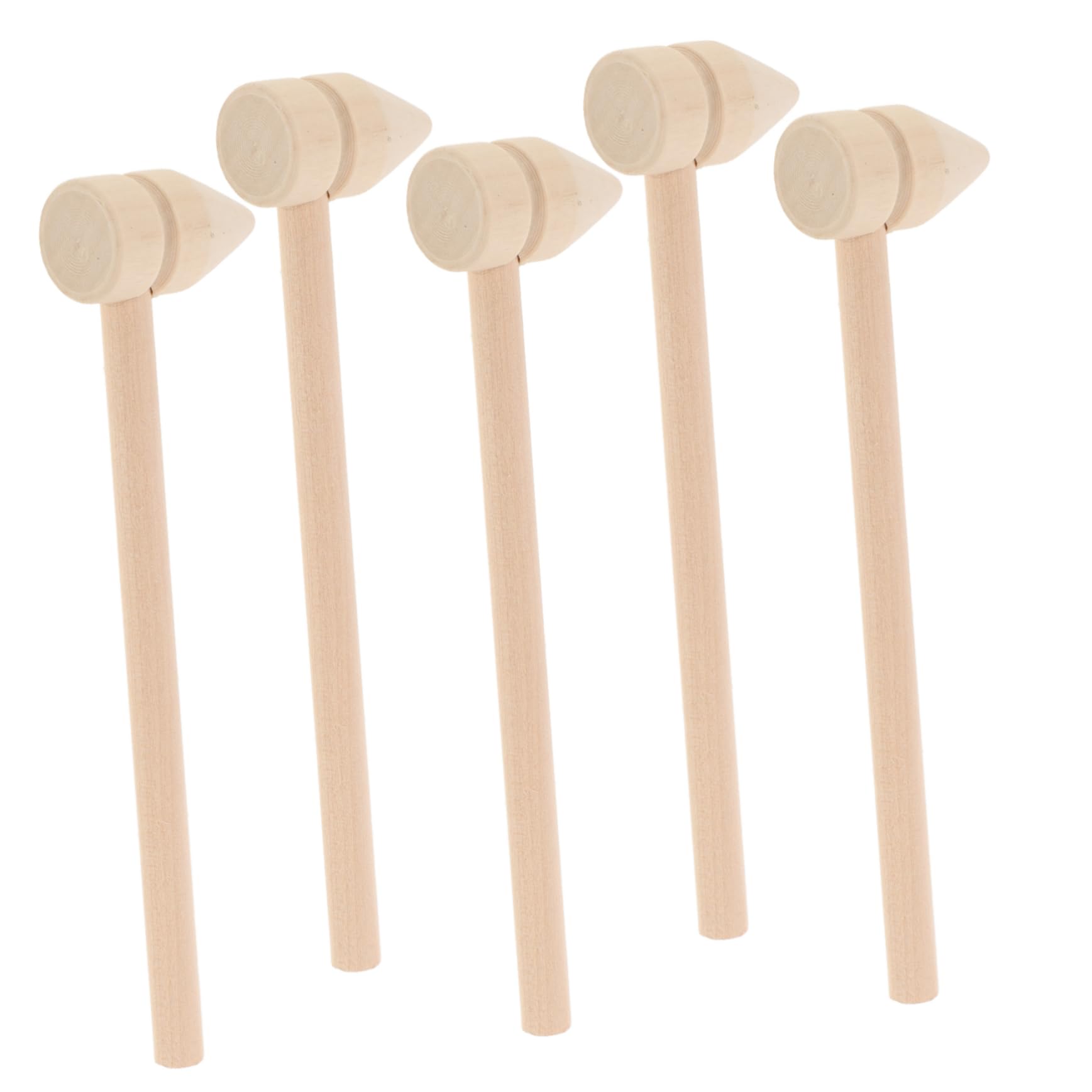 HOMSFOU Small Hammer Toys Wooden Hammer Set Mini Mallets Hammering Tools Gavel Mallet Boys and Girls Building Blocks Perfect for Parties