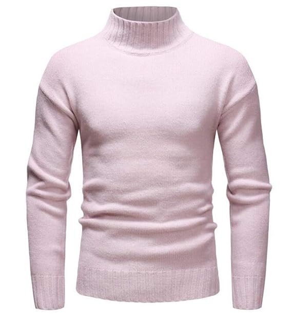 GUOCAI Men Basic Ribbed Slim Fit 