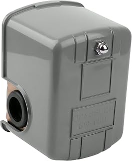 Pressure Switch 9013FSG2J24, Pressure Switch Well Pump Adjustable Differential, 1/4" Female NPT Water Pump Pressure Control Switch with Low Pressure Cut-Off (40-60Psi)