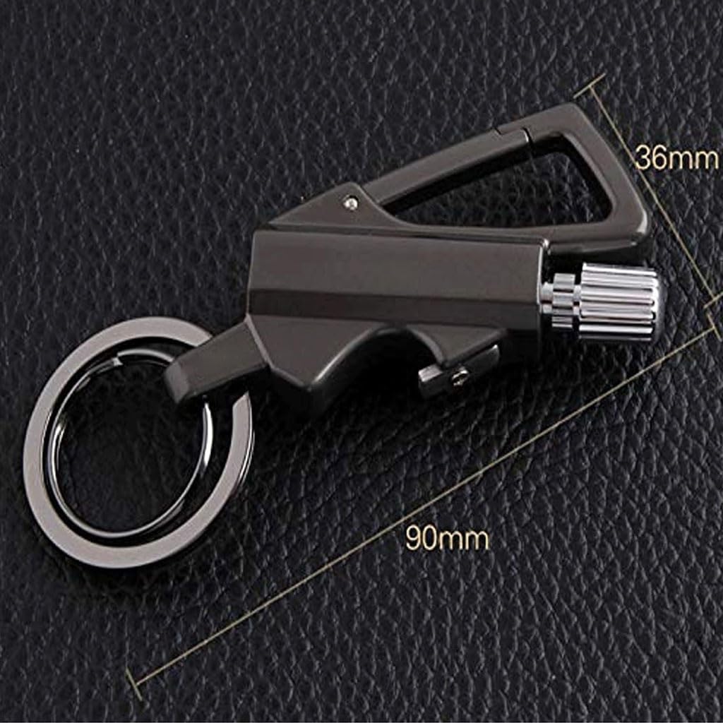 Kerosene Matches Lighter Keychain Outdoor, Reusable, Camping Mountaineering Hiking Tools(2pack Gold)