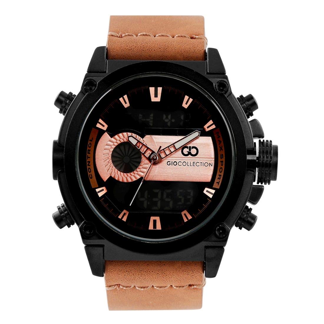 Gio Collection Analog-Digital Blue Dial Mens Watch (B081ZW8J47) Amazon Price History, Amazon Price Tracker