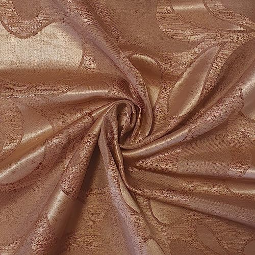 EP 100% Polyester/Poly Silk Silky Satin Fabric, Dressmaking, Wedding, Prom - Dress Craft Fabric Material 58" - 150 cm Wide Sold in Pre - Cut Lengths (Half Meter, Navy Blue)