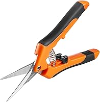 Vista 1 de GROWNEER 1 paquete de tijeras de podar de 6.5 pulgadas, tijeras de podar de mano para jardinería, tijeras de jardinería con cuchillas rectas