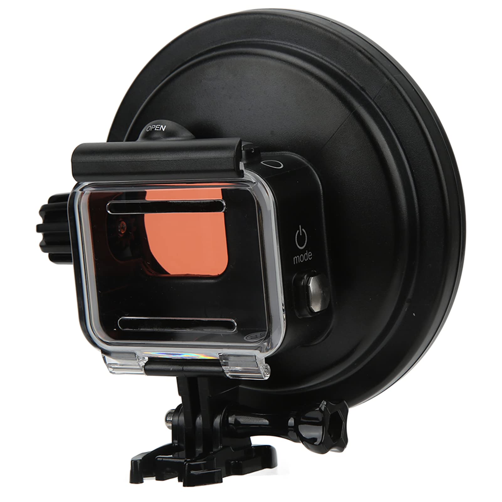 Custodia impermeabile con porta a cupola Custodia subacquea con profondità di 147 piedi con filtro rosso Lente d'ingrandimento 10X per 7 6 5 Action Camera