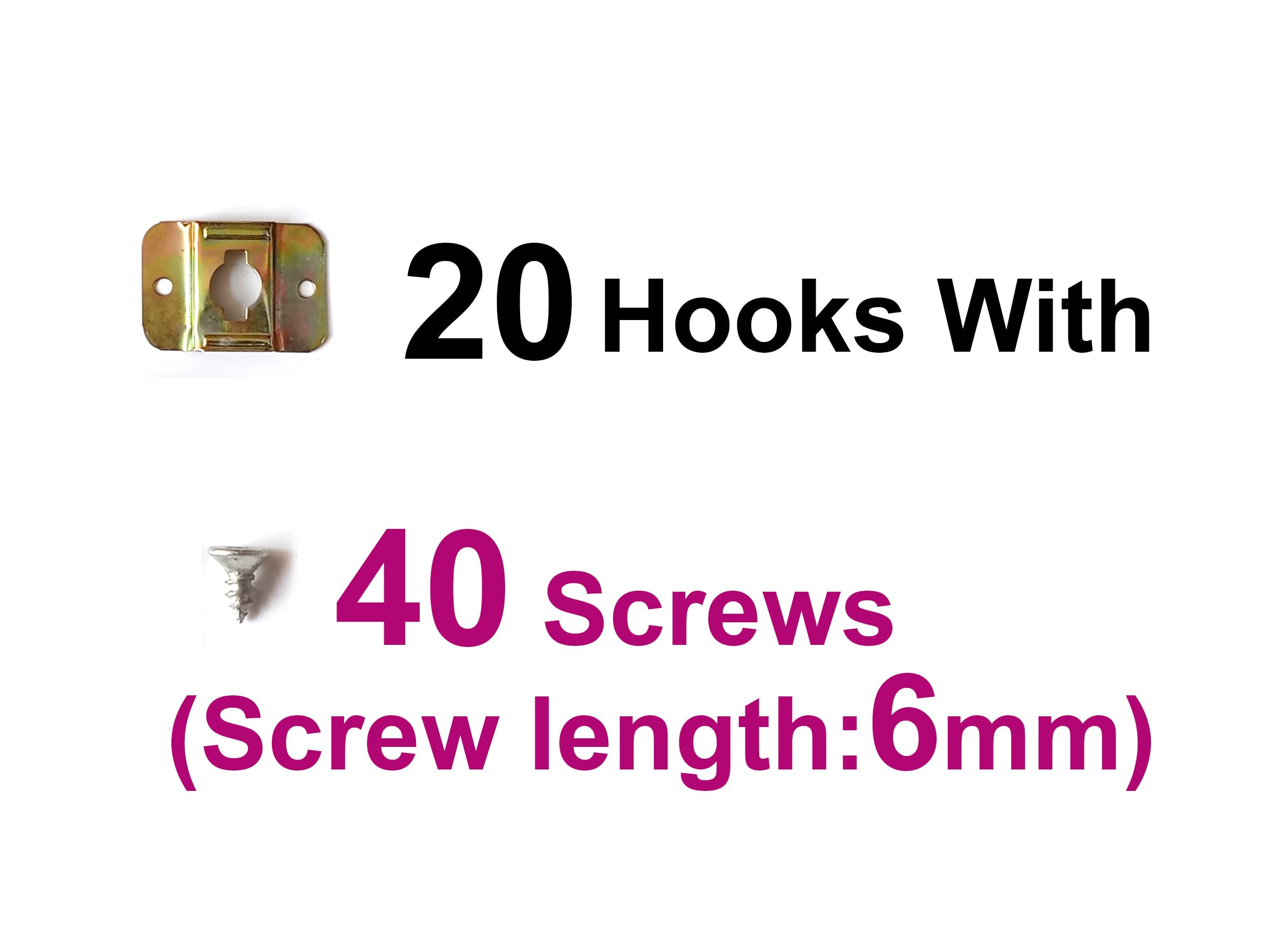 Metal Photo Hooks - Secure Display for Frames -2 Metal Photo Hooks - Secure Display for Frames -2