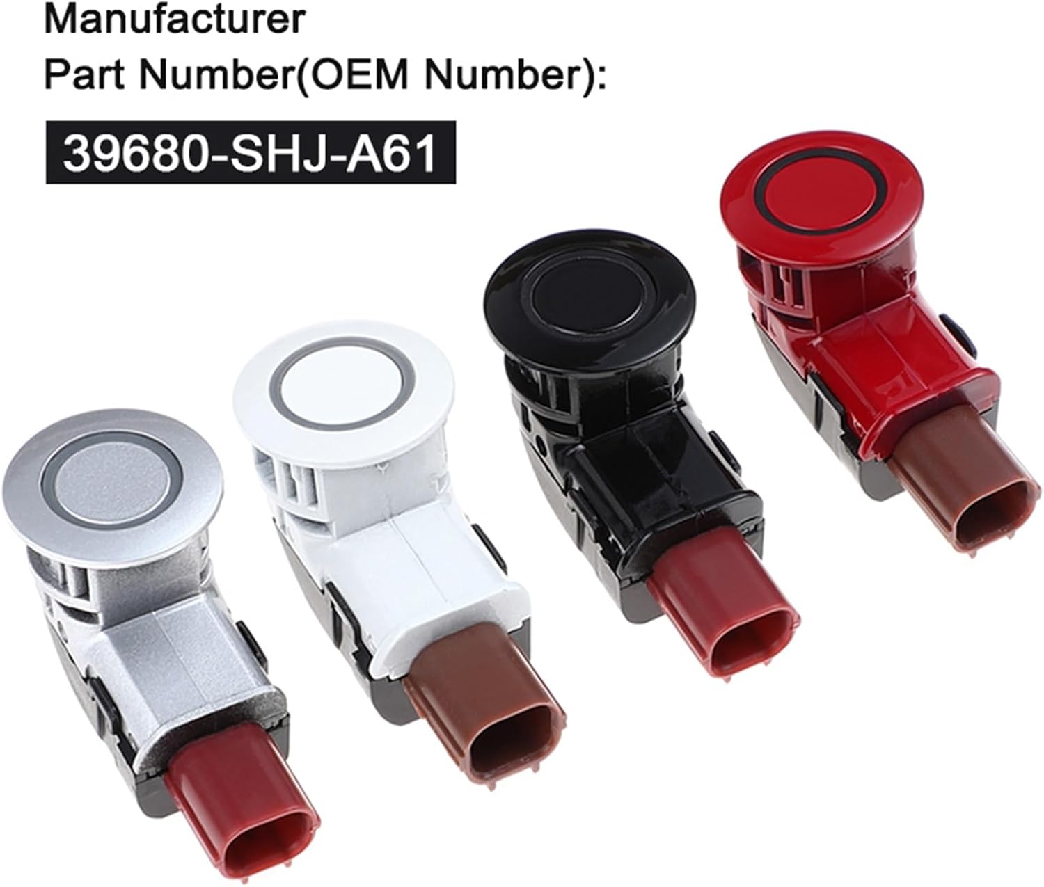4 Color Parking Sensor Car OEM 39680-SHJ-A61 39680SHJA61 1Pcs(Color:White)