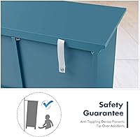 Vista 7 de Giantex Aparador de buffet, armario de almacenamiento de madera, mesa consola con 4 cajones, credenza de 2 puertas, muebles de sala de estar