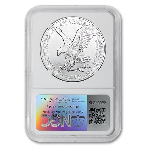 Miniatura 3 de 2024 1 oz American Silver Eagle Coin MS-70 (Early Releases) $1 NGC MS70