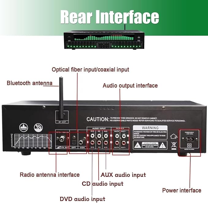 Ecualizador gráfico digital de 31 bandas para audio miniatura 3