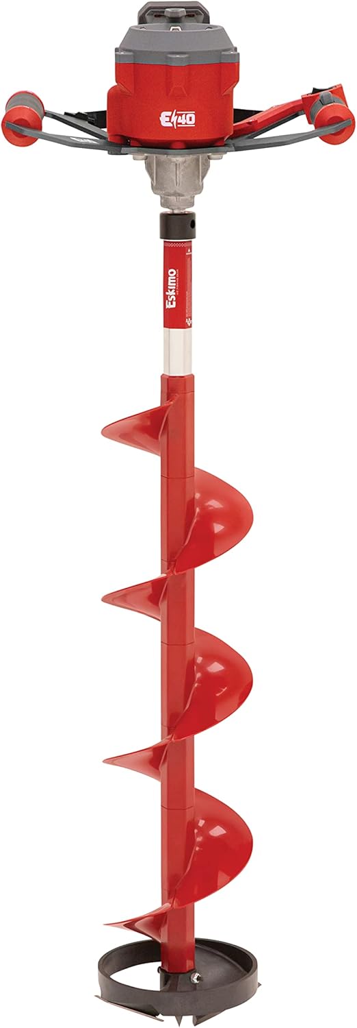 Eskimo E40 Electric Ice Fishing Auger with 8-inch composite bit