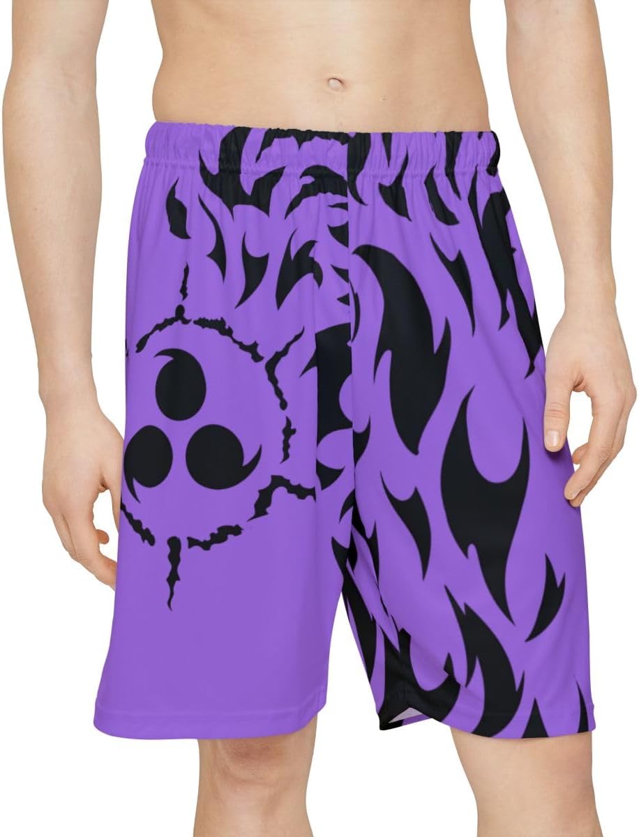 CROWN Anime Mesh Shorts - Breathable Workout Athletic Sport with Soft Pockets