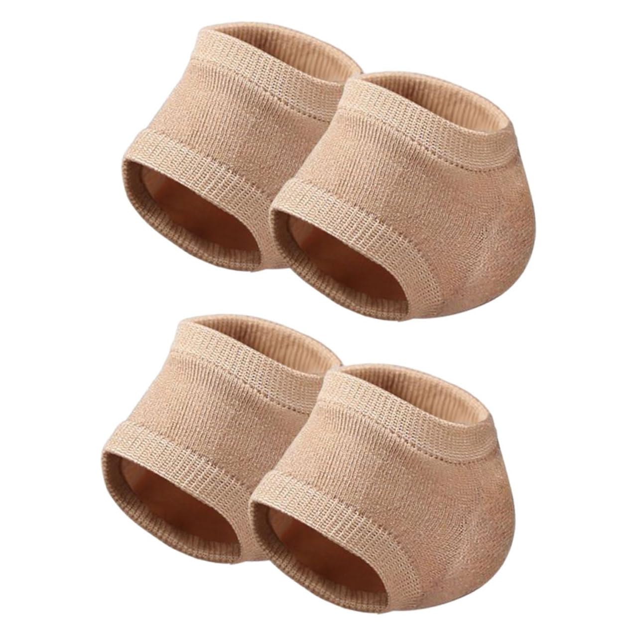 Ipetboom Elastic Heel Socks for Women Men Toeless Heel Covers Dry Cracked Foot Care Moisturizing Gel Comfortable Foot Sleeves