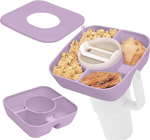 Miniatura 1 de Stanley - Tazón para aperitivos con tapa, bandeja reutilizable para aperitivos Stanley de 40 onzas con asa, accesorios Stanley, anillo de silicona