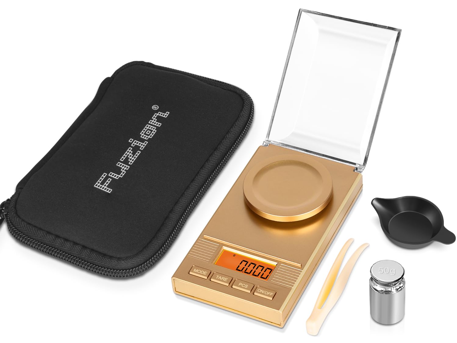 Fuzion 50g/0.001g Milligram Digital Scales Portable Jewellery Scales Gold Scales Gemstone Scales Micro Scale for Powder-image-39