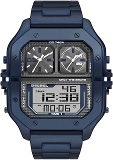 Men's Clasher Stainless Steel Analog-Digital Watch