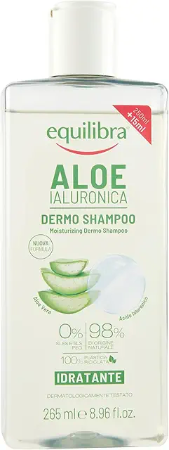 Equilibra Shampoo Idratante Aloe Vera con Acido Ialuronico, 250ml