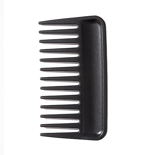 Miniatura 7 de Mini peine de dientes anchos, pequeño bolso de viaje, peine desenredante para barba para cabello rizado y ondulado, peine de cuidado portátil, peine
