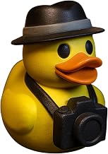 Photographer Duck Figurine with Hat & Camera – Cute Detective-Style Collectible Desk Decor for Teens & Adults – 3D Printed in Canada