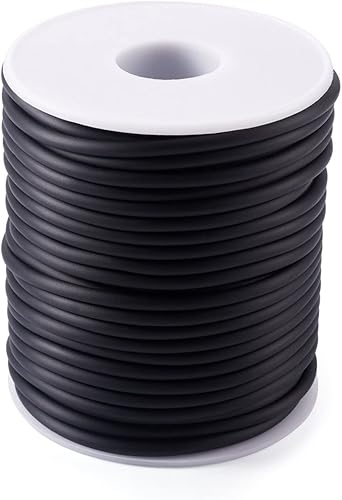 Vista 36 de FASHEWELRY 32.8 yardas 0.079 in Cables de goma para tejer cuerdas de peluquero 0.079 in de goma para puntada de goma protector de goma 6