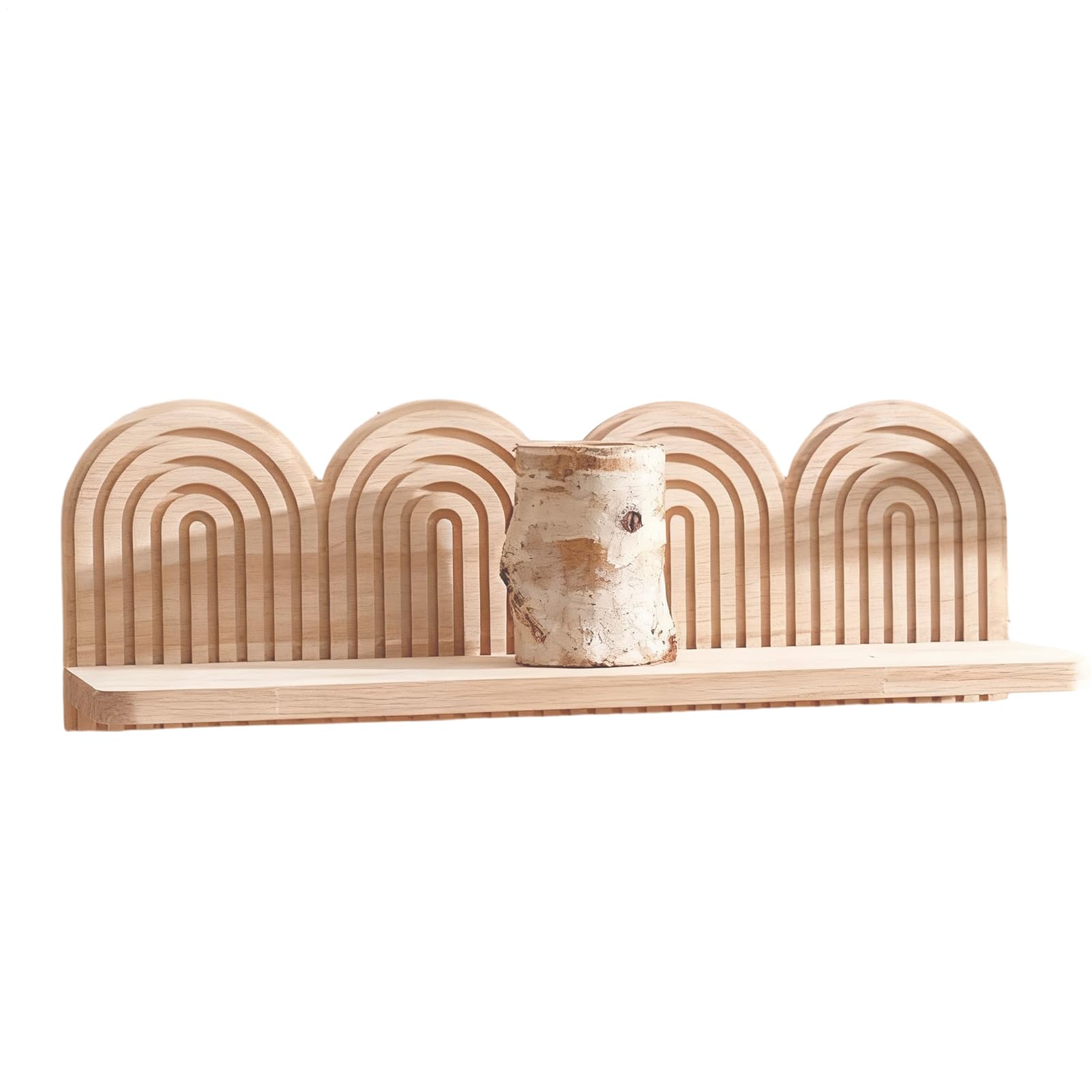 Étagère de rangement en bois noble pour maison de campagne chic