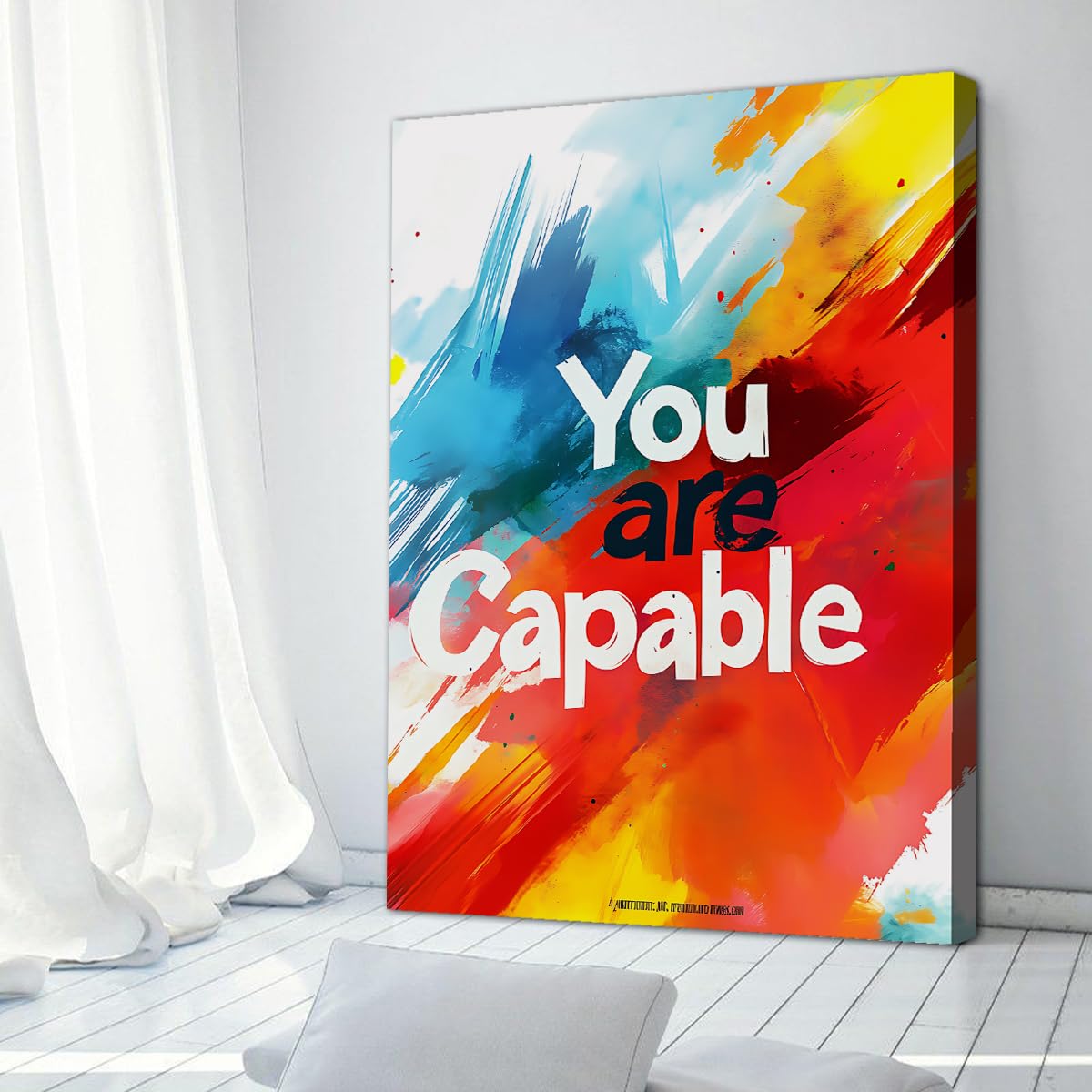 Via Vela Lienzo inspirador Arte mural Oficina Motivación 60x90cm