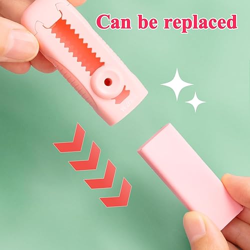 Miniatura 8 de M&G Paquete de 4 + 1 borrador retráctil deslizante, borrador con funda de plástico para estudiantes y niños, suministros para el hogar y la oficina