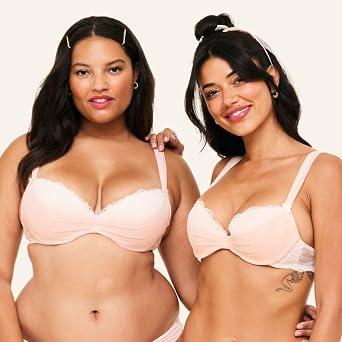 Adore Me Clairabelle Underwire - 30A-46DDD Regular & Plus-Size Demi Lingerie Bra for Women, Lace & Adjustable Straps