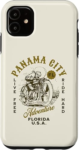 Miniatura 10 de iPhone 12 mini Panama City Florida USA Motorcycle Ride Vintage Design Case