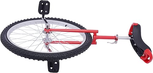 Miniatura 4 de Monociclo de 24 pulgadas para niños y adultos  Asiento ajustable, uso para ejercicio, diversión y entretenimiento, actuaciones de circo (rojo, 24