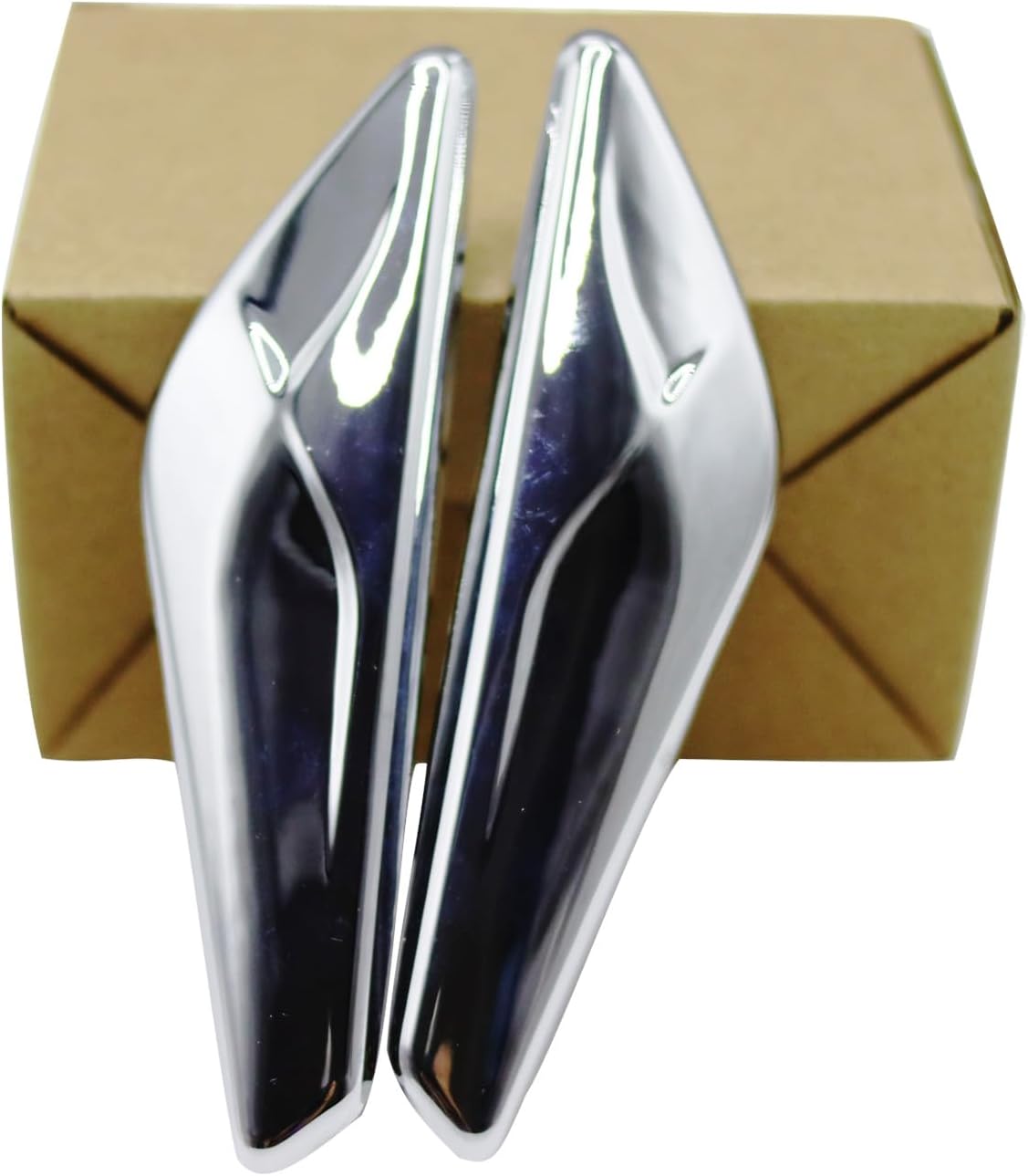 Side Fender Finisher Chrome Emblem Moulding Left Right Driver Passenger Fit for BMW X3 F25 X4 F26 2015-2017