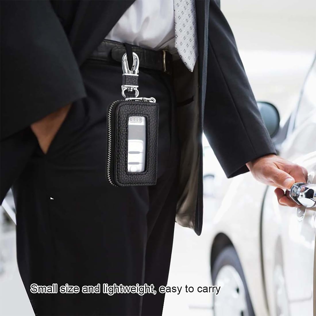 Portachiavi portachiavi custodia in pelle portatile portachiavi per auto custode custodia per portafoglio Unisex semplice borsa portaoggetti in tinta una  1524