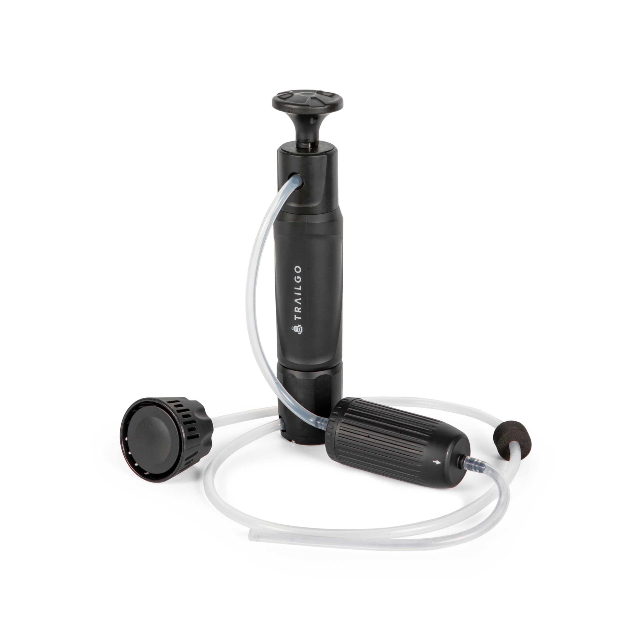 Trailgo Tactical XR Water Filtration System 0.001 Micron Nano Filtration Military Grade - High-Volume 3-Stage Portable Purification Filter - Camping,