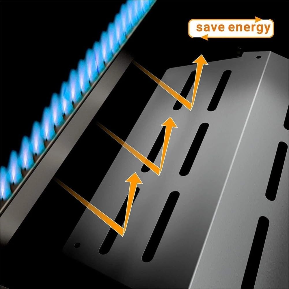 2 deflettori di calore per Weber Genesis 300 Series, barre aromatizzanti in acciaio inox per griglie di ricambio 65505 7622
