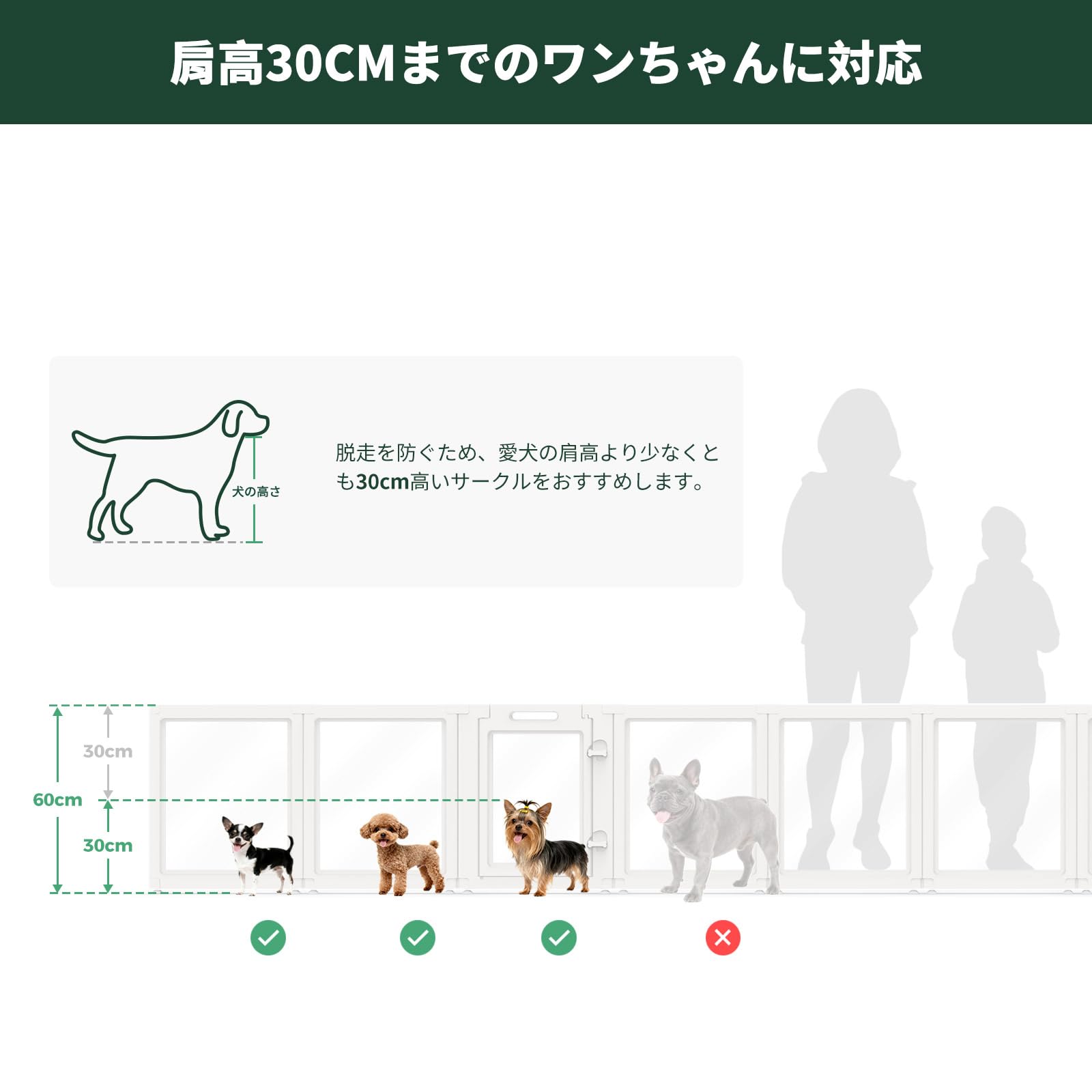 fxw AuraSpace アクリル 室内用犬用サークル 60cm 8枚【新品】 Amazon | FXW AuraSpace 透明アクリル犬用サークル 室内用 60cm 8枚
