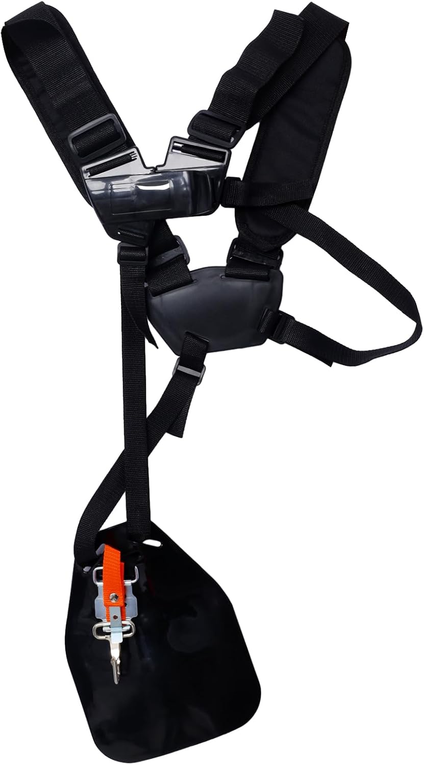 52cc Weed Eater Gas Powered, 2 in 1 String Trimme, with 10" Brush Cutter, Rubber Handle & Shoulder Strap Included