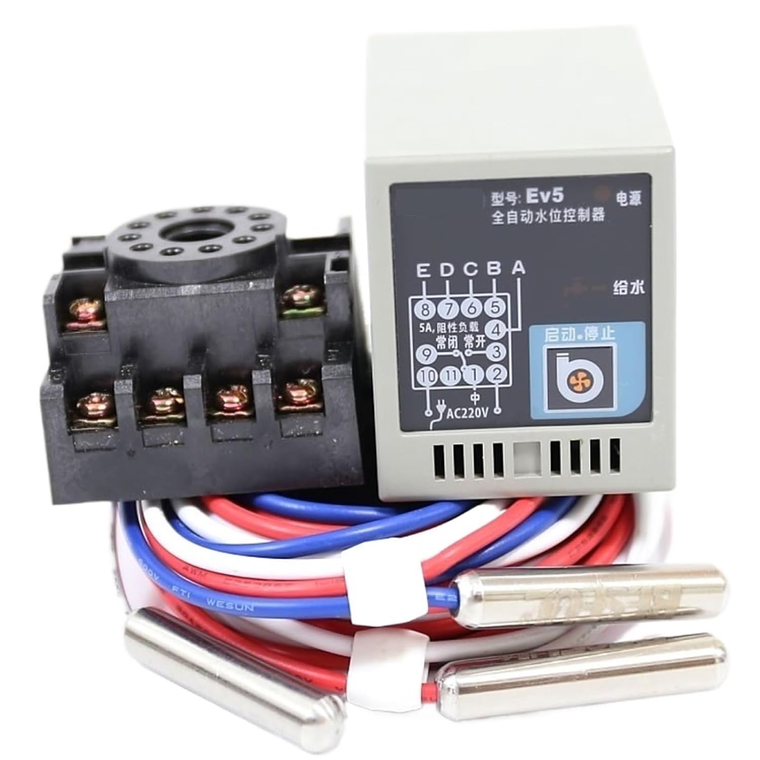 SYOAXVVD 1pcs Automatic water level controller solar single and double water tank liquid level control switch water tower water meter EV5