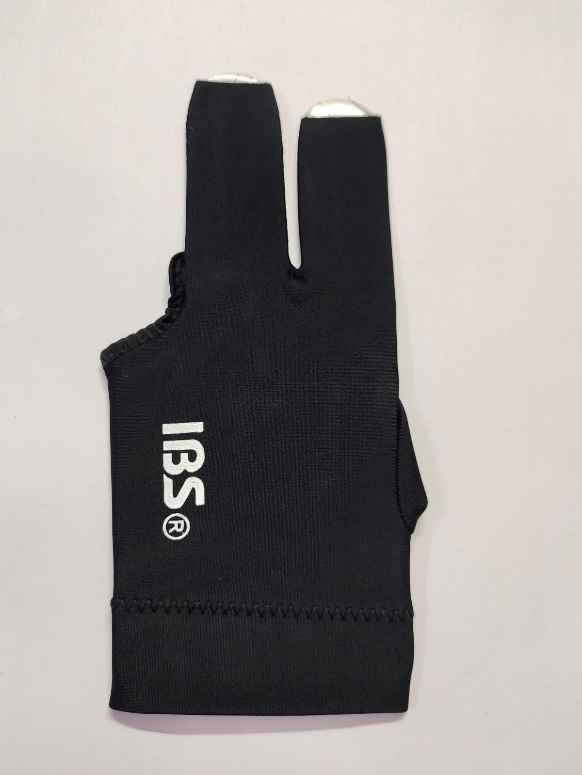 ABA Snooker Pool and Billiard Professional IBS Hand Glove, Three Finger Cut Design Accessory (Black, Pack of 1) 2