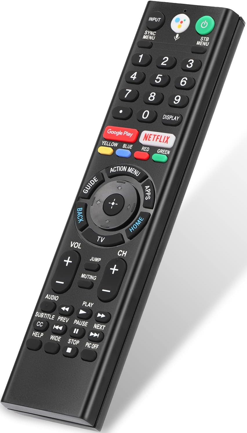 Per Sony-TV-Remote-Voice, ricambio per Sony Bravia Remote RMF-TX310U per tutte le Smart TV OLED LED con controllo vocale, 1 anno di garanzia (compatibile)
