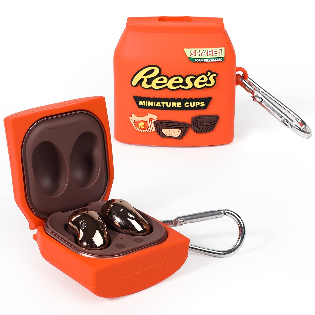 Silicone Case for Galaxy Buds FE(2023) /Buds2 Pro(2022) /Buds 2(2021) /Buds Pro(2021) /Buds Live(2020), XMBYGY Cute Cartoon Protective Cover with