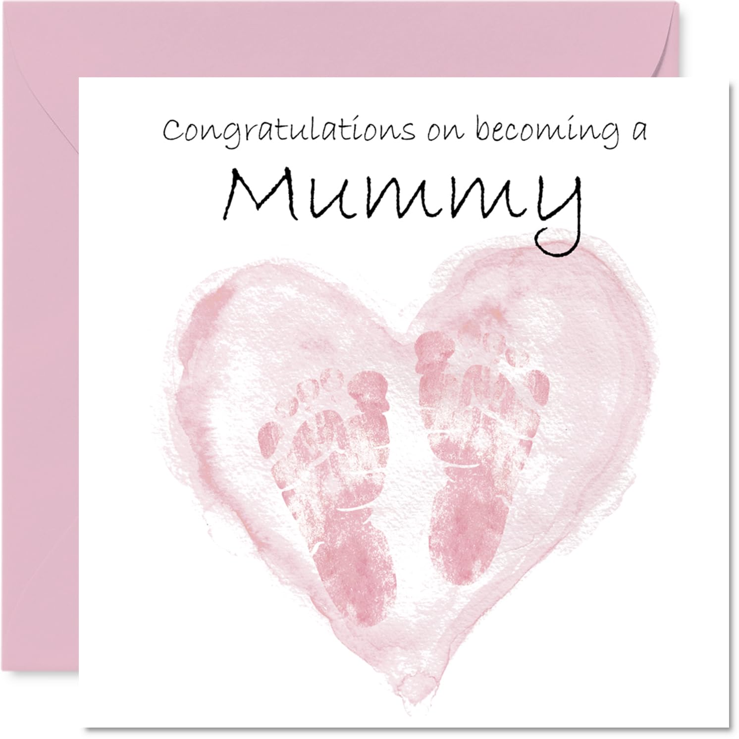 New Baby Girl Card for Mummy - Congrats Becoming - Well Done Congratulations Card for New Mummy, 145mm Welcome To The World Greeting Cards