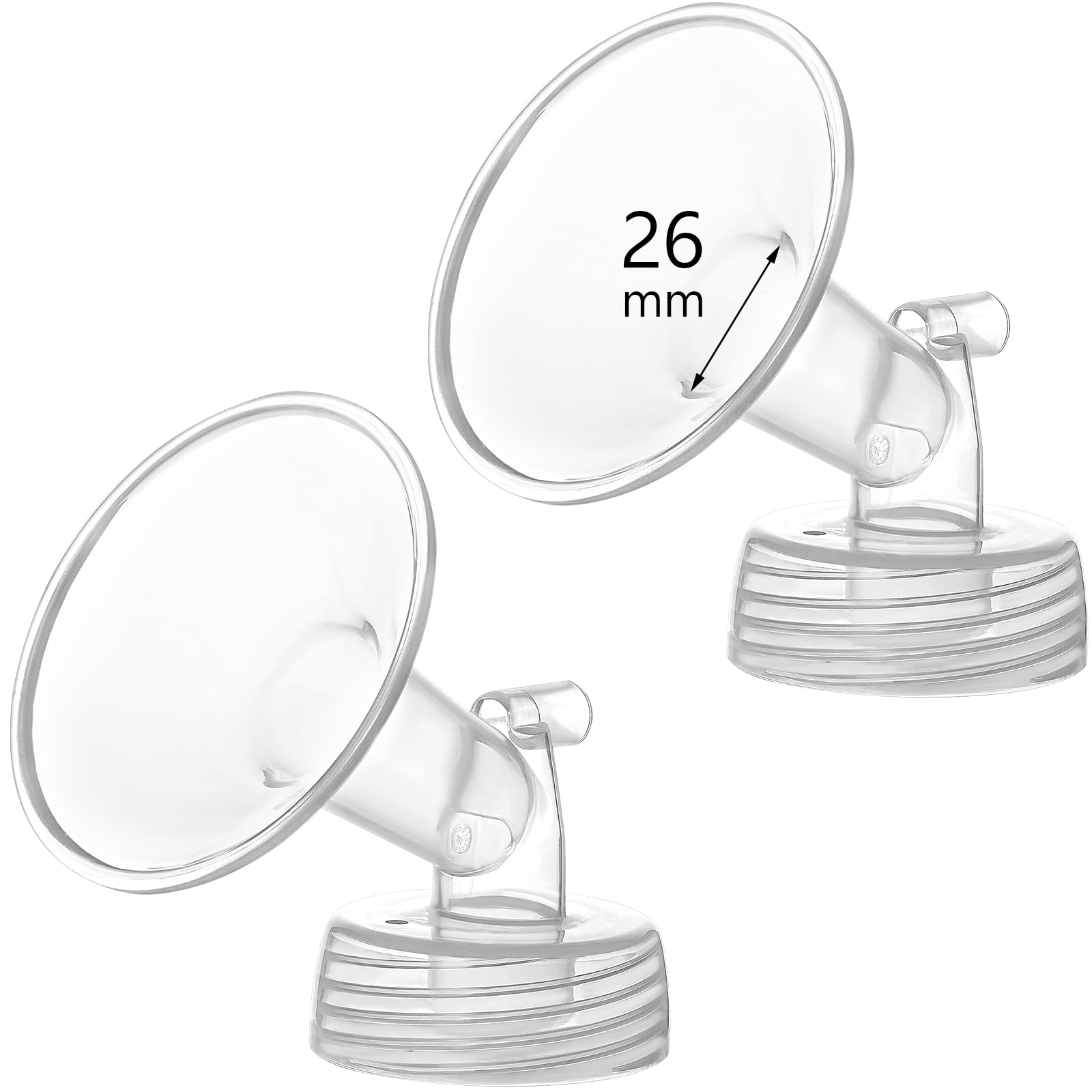 Photo 1 of Momstouch 26mm Flange Compatible with Spectra S1 S2 9 Plus Synergy Gold Breastpump Replacement to Spectra Pump Parts and Flange; Not Original; Replaces Shield